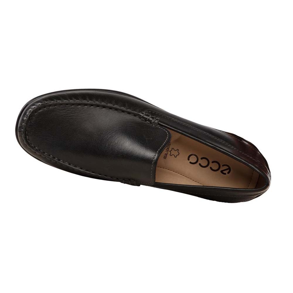 Men's Ecco Classic Moc 2.0 Moccasins Black / Black | USA 579YXF